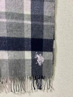U.S. POLO ASSN. チェック柄 マフラー グレーのサムネイル