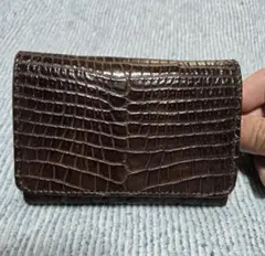 ス*ー様 クロコダイルレザー二つ折り財布のサムネイル