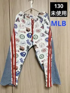 MLB チマジロ 130 デニム パンツ プリントパンツ
