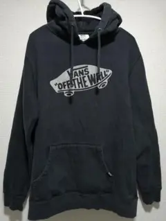 VANS オフ・ザ・ウォール 黒色 プルオーバーパーカー Lサイズ