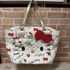 【美品】Hello kitty キルティングトートバッグ
