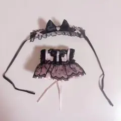 ぬい服 メイド エプロン ドレス ヘッドドレス 10cm