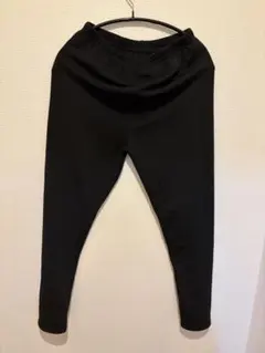 裏起毛 パンツ ブラック M-L 10分丈　ホカロン