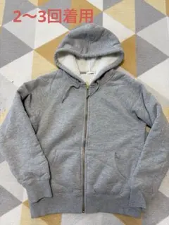 【GU】 パーカー ボア　グレー