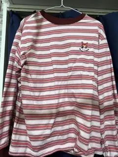 GU ストライプ 長袖Tシャツ XL