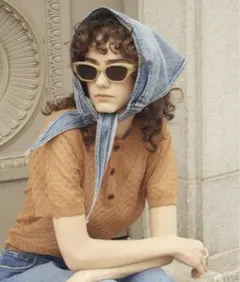 【美品】5 1/2 DENIM BANDANNA