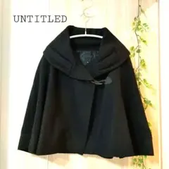 UNTITLED　ポンチョ　アンゴラ　黒　Ｍサイズ