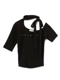 Andmary Nana ribbon oneshoulder tops - メルカリ