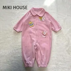 MIKI HOUS firstミキハウスフリースロンパース ピンク2wayオール