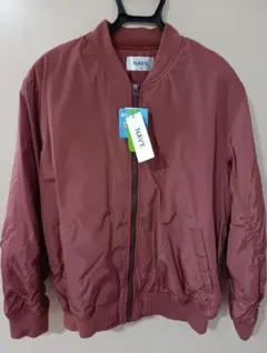 NAVY ダークレッド ジャケット【MA-1タイプ】 Mサイズ