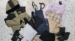 女の子　140cm〜150cm　衣類とブーツ12点まとめ売りセット