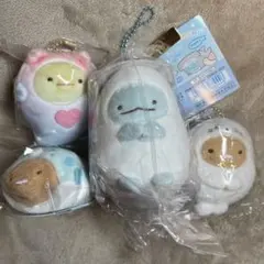 すみっコぐらし とかげ ぬいぐるみ 4個セット 水族館限定 キーホルダー