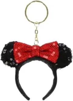 ディズニー ミニーちゃん カチューシャ キーホルダー