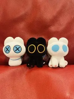 しろろとくろろ　ぬいぐるみ　マスコット　3種セット