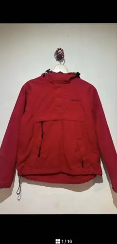 【激レア】Carhartt レッド プルオーバー アノラックパーカー