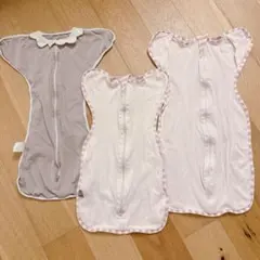 スワドル　3点セット　ピンク　ベージュ　ベビー　新生児　モロー反射　60 まとめ