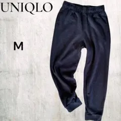 ユニクロ　ニットフリースイージーパンツス　M ネイビー　暖かい