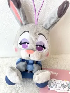 ラウンドワン限定　ズートピア2 むにゃすやマスコット　ジュディ