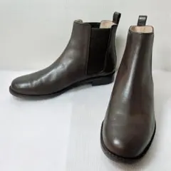 美品 リーガル REGAL サイドジップ ショートブーツ 23.5 茶 F85K 美品 リーガル REGAL サイドジップ ショートブーツ 23.5 茶 F85K