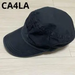【CA4LA】ワークキャップ　キャスケット ユニセックス　ブラック　調整ベルト付