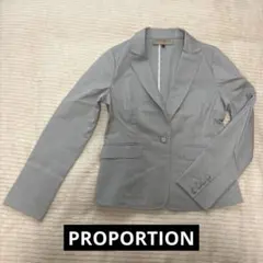 PROPORTION グレー テーラードジャケット【美品】のサムネイル