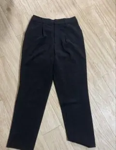 R*Y様 【groveチェック柄 パンツ Mサイズ ダークグレー ウエストゴム