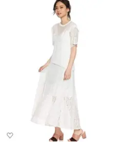 【新品】タグ付 スナイデル バリエーションレースロングワンピース