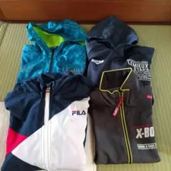 男児160パーカー3点とベスト(140大きめ)まとめ売り