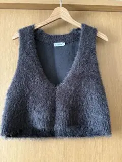 （未使用）LEPSIM 7ゲージフェザーショートベスト　ダークグレー