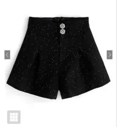 GRL ツイードビジューボタンショートパンツ ac2219