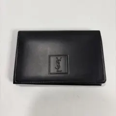 イヴサンローラン　ブラック レザー カードケース　本革 名刺入れ B-23