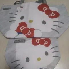 ハローキティ 保冷ビッグトートバッグ ビッグフェイス 保冷ランチトートバッグ ②