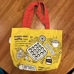Trader Joe's エコバッグ イラスト付き 黄色