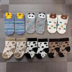 新生児～６ヶ月頃 ベビー靴下まとめ売り7cm～9cm 6足