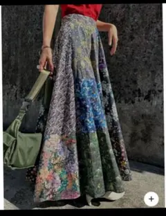 りんご様専用　アメリヴィンテージLIBERTY パッチワーク　ロングスカート
