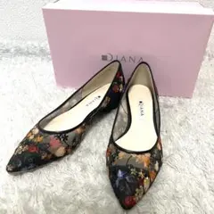 新品 ダイアナ 絵画シリーズ ブリューゲル　ポインテッド　22.5cm 刺繍