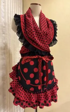 olive　シージョ2枚 ターコイズ白水玉　ピンクポンポン・ピコレース 2025年最新】シージョ フラメンコの人気アイテム - メルカリ olive様