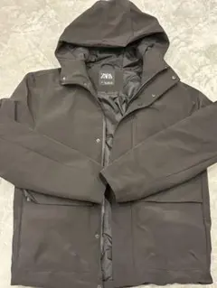 ⚠️ 最終値下ZARA ザラ ブラック ジャケット フード付き S 黒