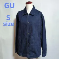 GU 濃紺 デニムジャケット ボタン付き Ｓサイズ ジーユー