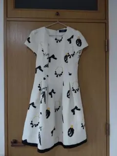 定価42900円✨️☆エムズグレイシー☆モチーフプリントドレス ワンピース38