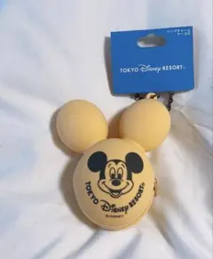 ディズニーリゾート バッグチャーム バルーン キーホルダー　オレンジ　タグ付き