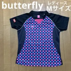 Butterfly 卓球ウェア ユニフォーム レディース Mサイズ ピンク/黒