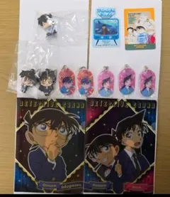 名探偵コナン　江戸川コナン&工藤新一&毛利蘭　グッズ　セット　12個