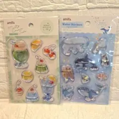 【新品】amifa　ウォーターシール メルティークリームソーダ 　アクアリウム