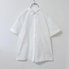 無印良品 半袖シャツ M コットン100 シンプル 無地 カジュアル ゆったり