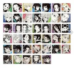 鬼滅の刃　スクエアステッカーコレクション　第1弾　コンプ40点