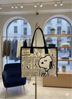 ⭐️大人気再入荷　超フォロー割　スヌーピー トートバッグ キャンバス 大容量