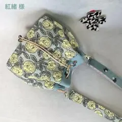 ハンドメイド ミナペルホネン ぽってりトート⑅︎◡̈︎* オーバル底