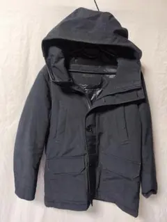 ユニクロ ノンキルトダウンジャケット アウター 黒 メンズ M