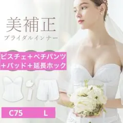 美補正 ブライダルインナー 4点セット（C75・L）